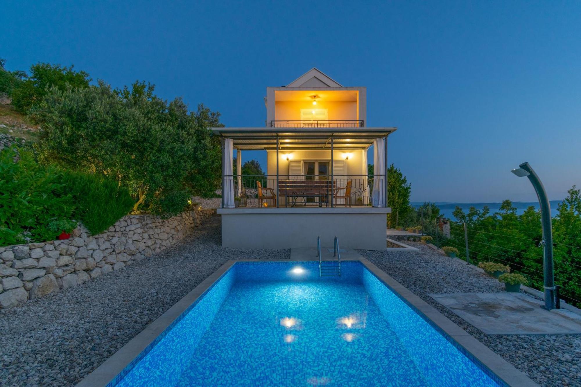 Villa With Sea View Podgora Buitenkant foto