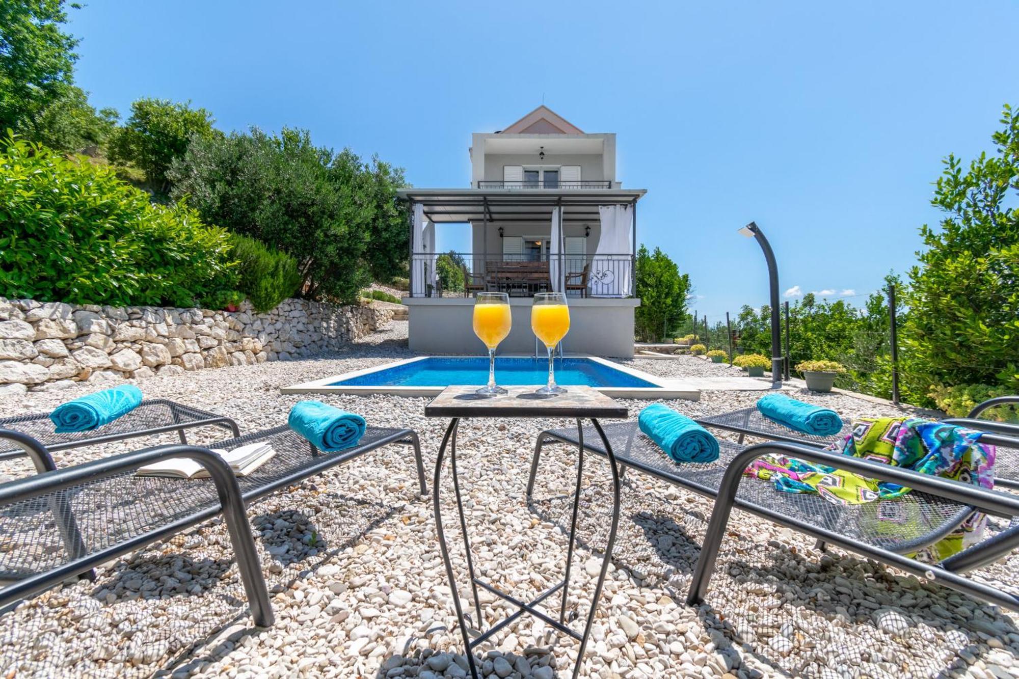 Villa With Sea View Podgora Buitenkant foto