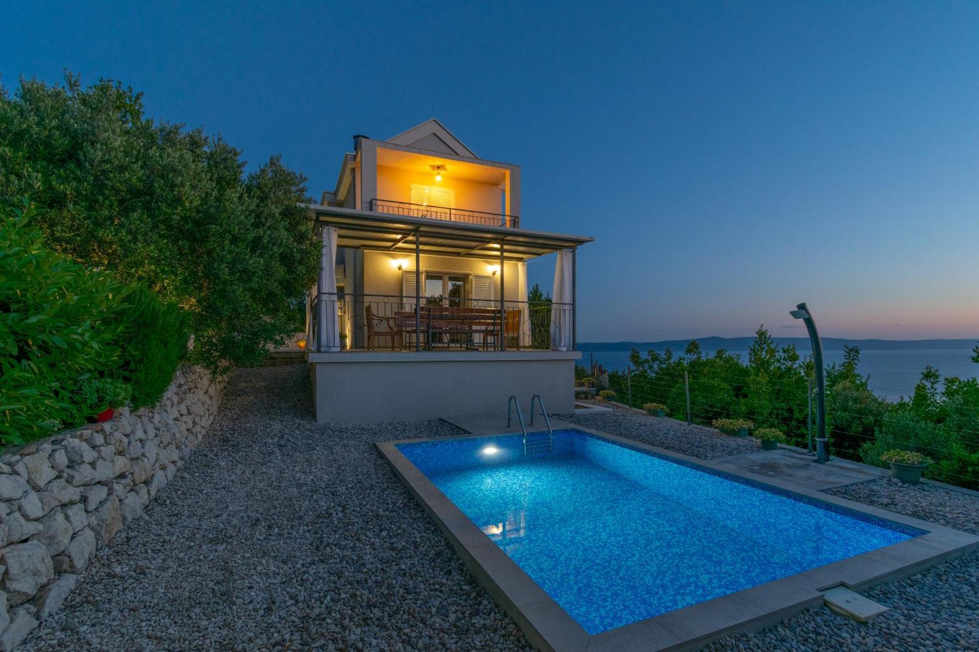 Villa With Sea View Podgora Buitenkant foto